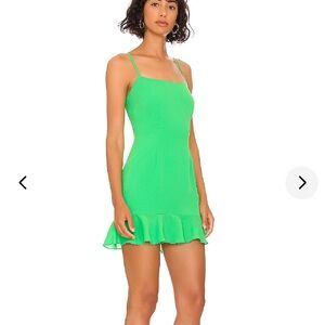 Florescent Green mini dress! NWT Lovers And Friends XXS Perfect Green Mini Dress
